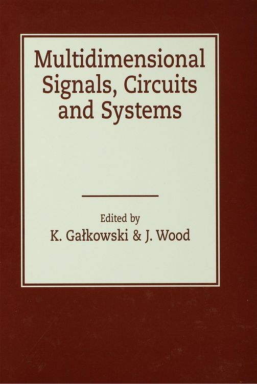 Produktbild: Multidimensional Signals, Circuits and Systems