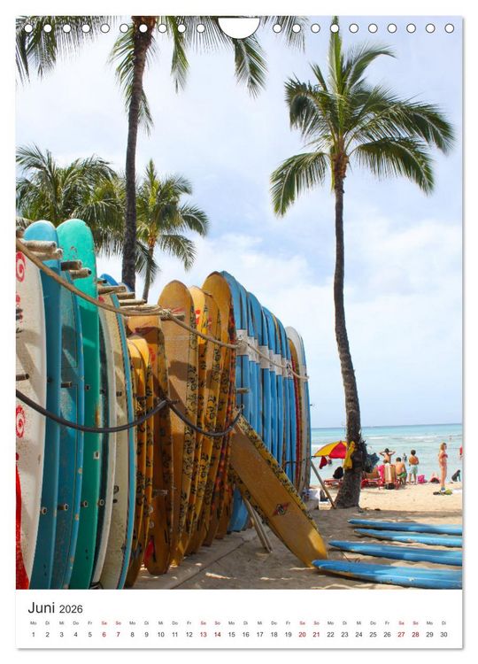 Produktbild: Trauminsel Hawaii (Wandkalender 2026 DIN A4 hoch), CALVENDO Monatskalender