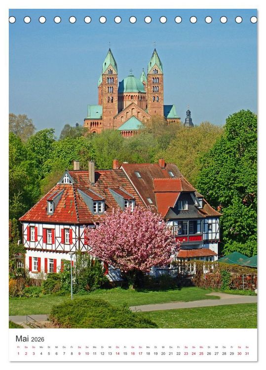 Produktbild: Speyer-Rund um die Maximilianstra&szlig;e (Tischkalender 2026 DIN A5 hoch), CALVENDO Monatskalender