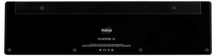 Produktbild: Matias FK418PCDCBB-DE Wireless USB-C&reg; Aluminum Keyboard Kabellos Tastatur Deutsch, QWERTZ Schwarz