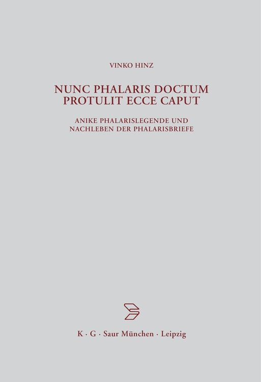 Produktbild: Nunc Phalaris doctum protulit ecce caput