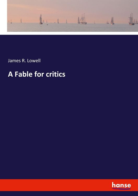 Produktbild: A Fable for critics