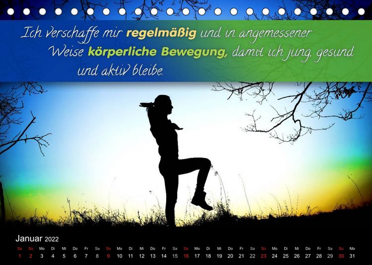 Produktbild: YouFeelGood - Positive Impulse f&uuml;r mehr Gesundheit, Entspannung und Wohlbefinden (Tischkalender 2022 DIN A5 quer)