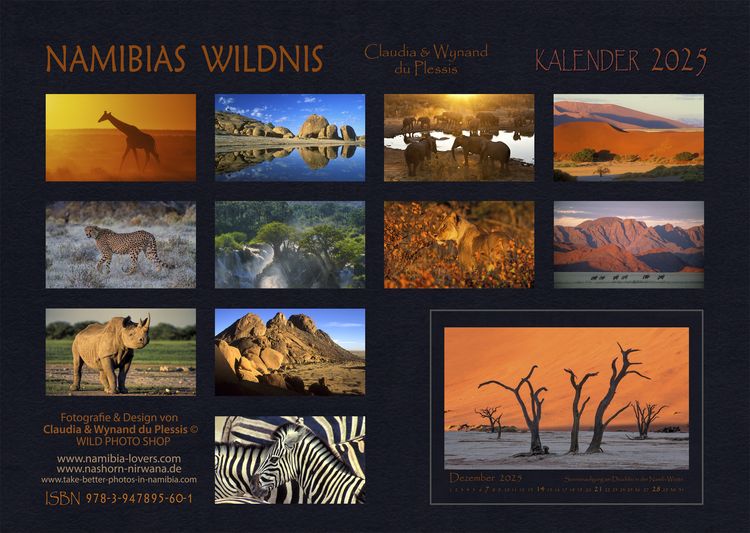 "Namibias Wildnis Kalender 2025" kaufen