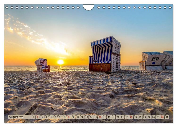 Produktbild: Magisches Sylt. Bezaubernde Landschaft (Wandkalender 2026 DIN A4 quer), CALVENDO Monatskalender