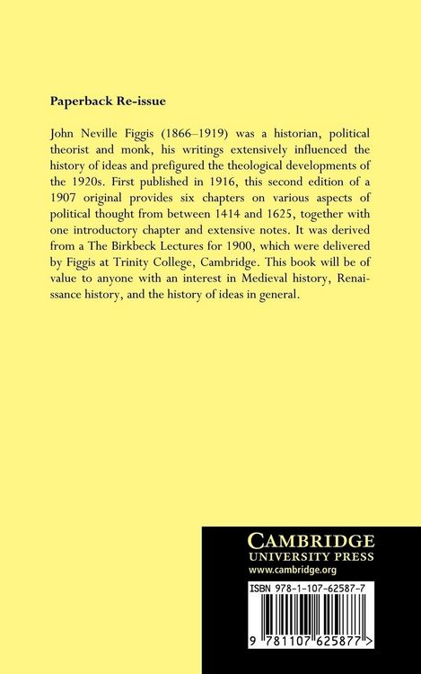 Produktbild: Studies of Political Thought from Gerson to Grotius