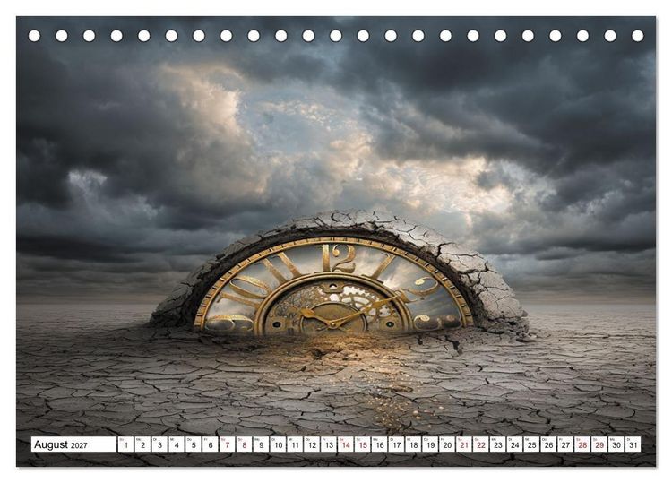 Produktbild: Zeitlandschaften (Tischkalender 2027 DIN A5 quer), CALVENDO Monatskalender