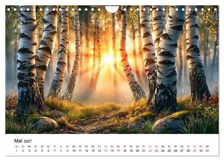 Produktbild: Sonnenjahr (Wandkalender 2027 DIN A4 quer), CALVENDO Monatskalender