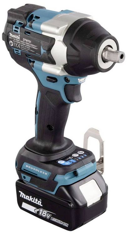 Produktbild: Makita DTW701RTJ Akku-Schlagschrauber 700 Nm 18 V Anzahl mitgelieferte Akkus 2 5 Ah inkl. 2. Akku, inkl. Ladeger&auml;t, inkl. Koffer