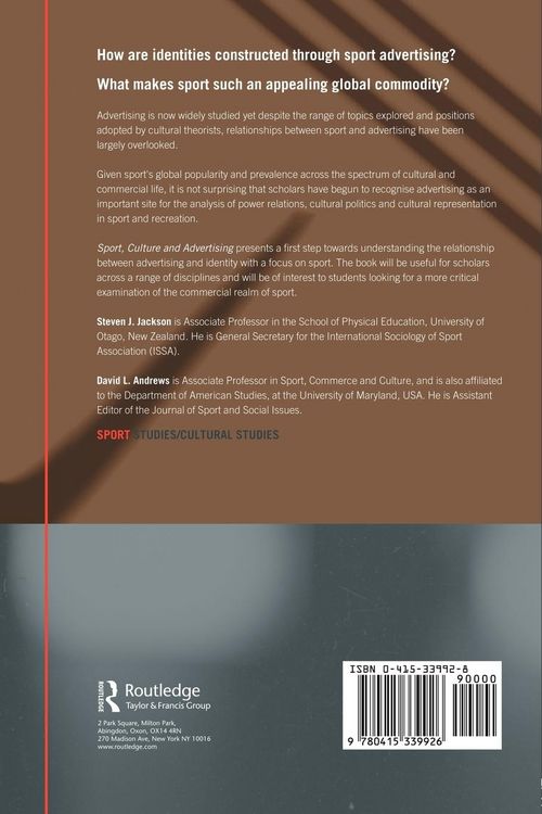 Produktbild: Sport, Culture and Advertising