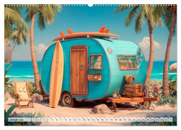 Produktbild: Caravanesque (hochwertiger Premium Wandkalender 2026 DIN A2 quer), Kunstdruck in Hochglanz
