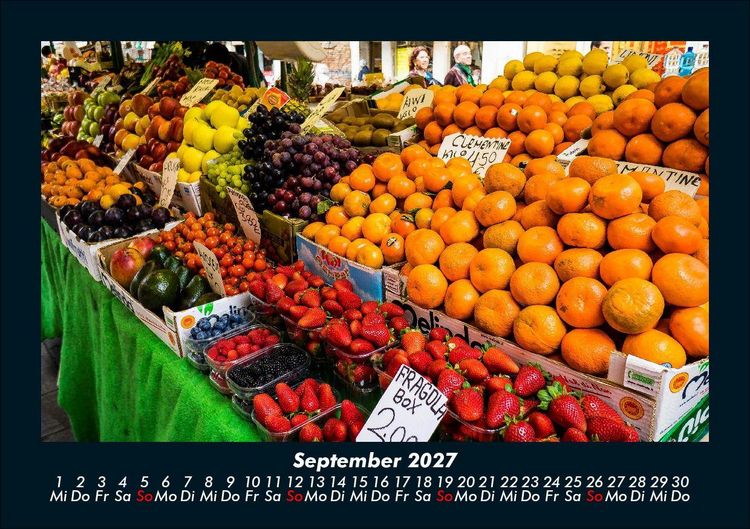 Produktbild: Obstkalender 2027 Fotokalender DIN A5