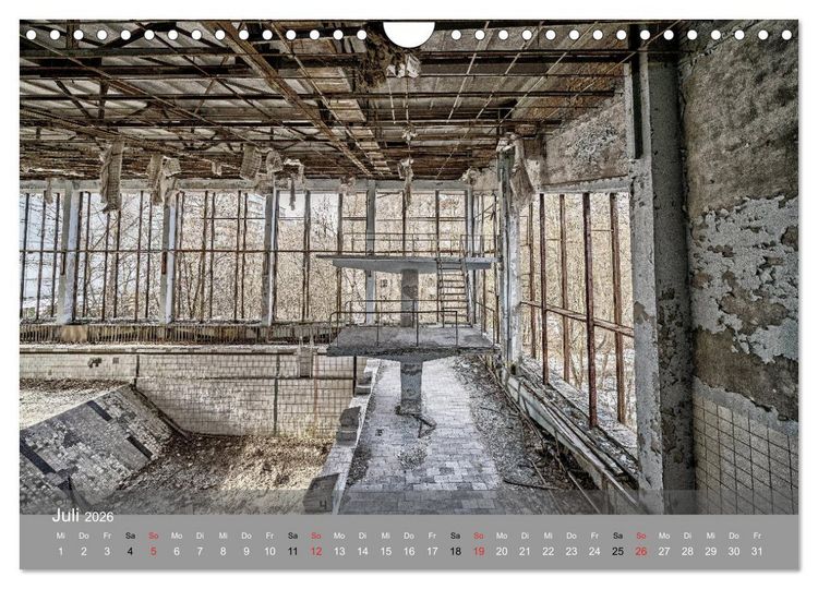 Produktbild: Tschernobyl - In der Sperrzone (Wandkalender 2026 DIN A4 quer), CALVENDO Monatskalender