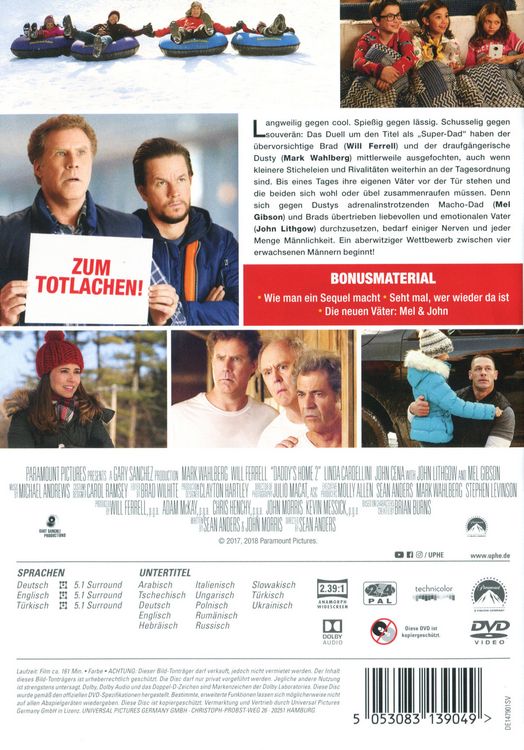 Produktbild: Daddy's Home 2 - Mehr V&auml;ter, mehr Probleme!
