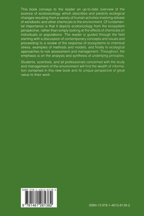 Produktbild: Ecotoxicology: Problems and Approaches