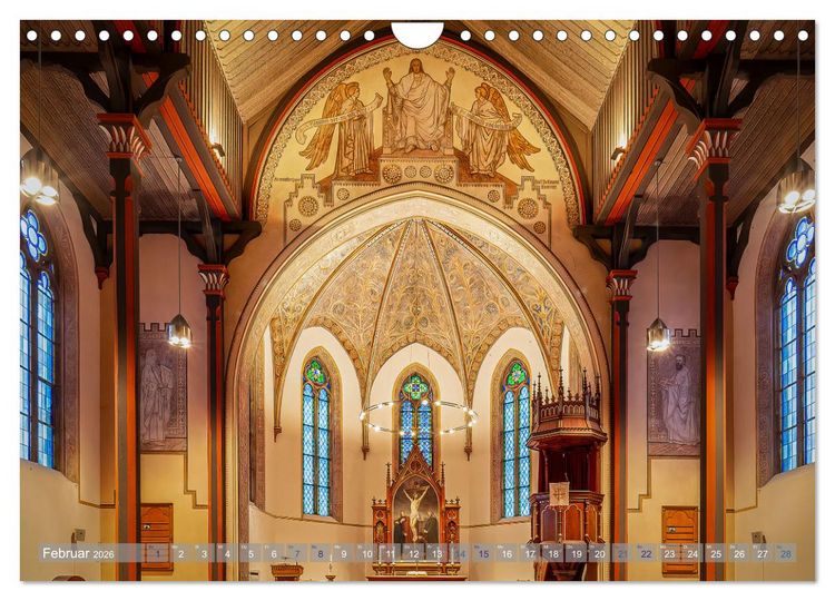 Produktbild: Bremer Kirchen von Innen (Wandkalender 2026 DIN A4 quer), CALVENDO Monatskalender