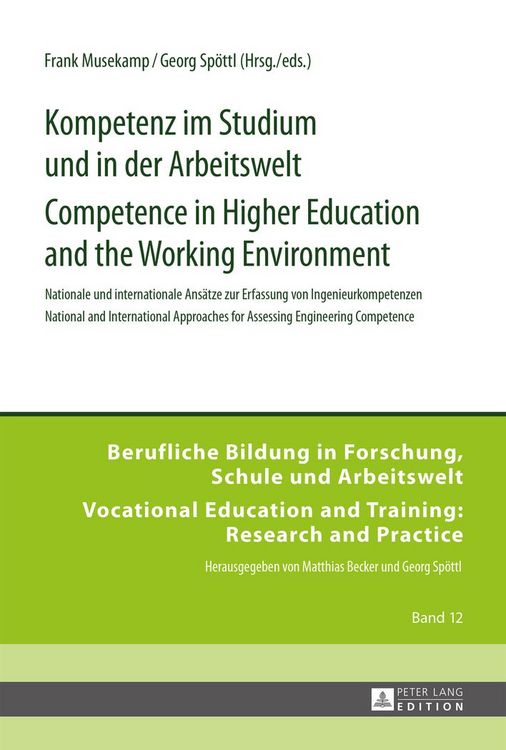 Produktbild: Kompetenz im Studium und in der Arbeitswelt- Competence in Higher Education and the Working Environment