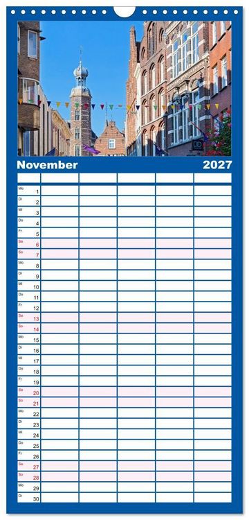 Produktbild: Familienplaner 2027 - Venlo mit 5 Spalten (Wandkalender, 21 x 45 cm) CALVENDO