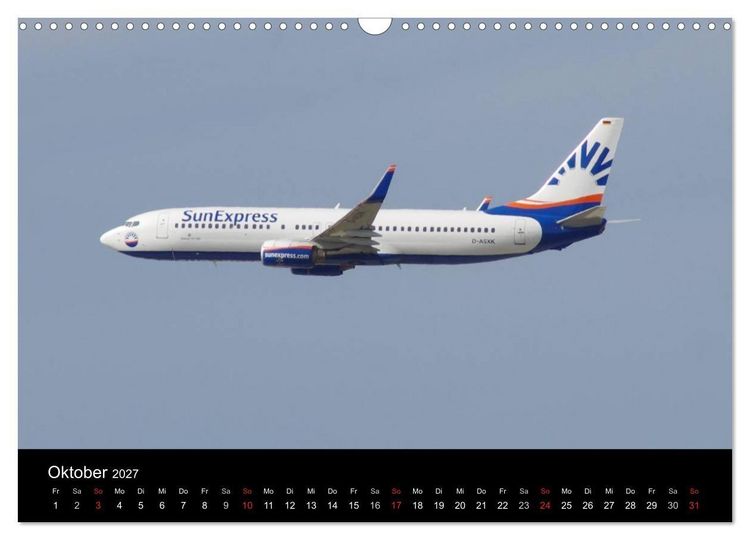 Produktbild: Deutsche Airlines (Wandkalender 2027 DIN A3 quer), CALVENDO Monatskalender