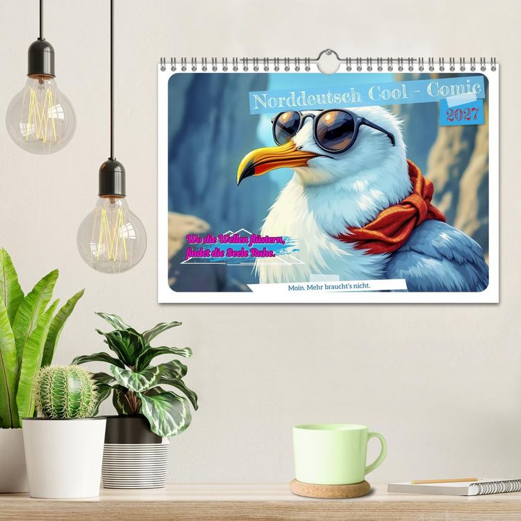 Produktbild: Norddeutsch Cool - Comic (Wandkalender 2027 DIN A4 quer), CALVENDO Monatskalender