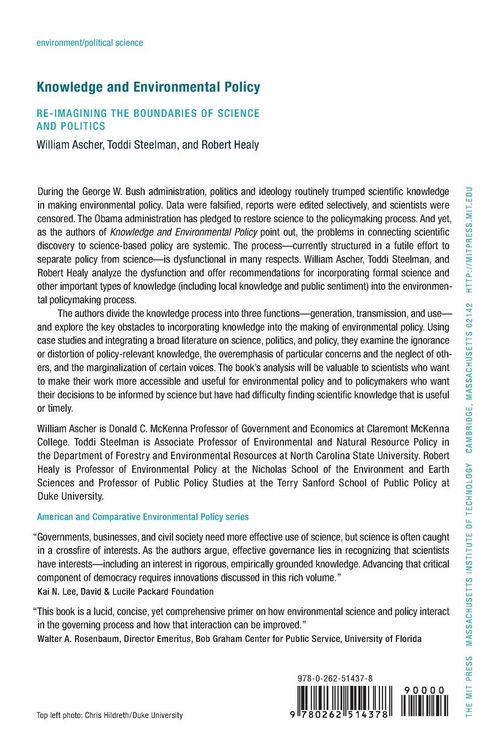 Produktbild: Knowledge and Environmental Policy