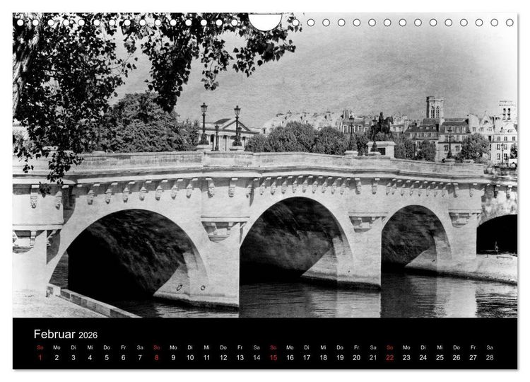 Produktbild: Streifzug durch Paris (Wandkalender 2026 DIN A4 quer), CALVENDO Monatskalender