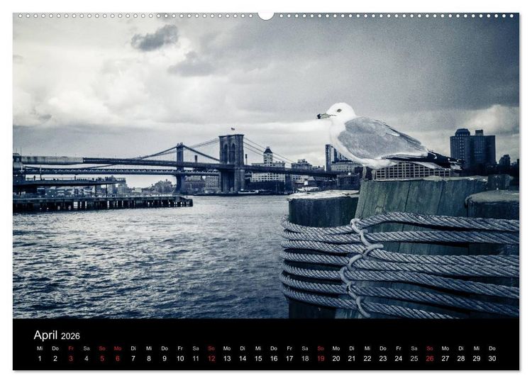 Produktbild: New York (hochwertiger Premium Wandkalender 2026 DIN A2 quer), Kunstdruck in Hochglanz
