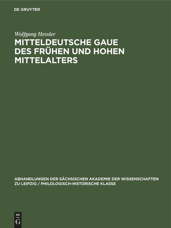Produktbild: Mitteldeutsche Gaue des fr&uuml;hen und hohen Mittelalters