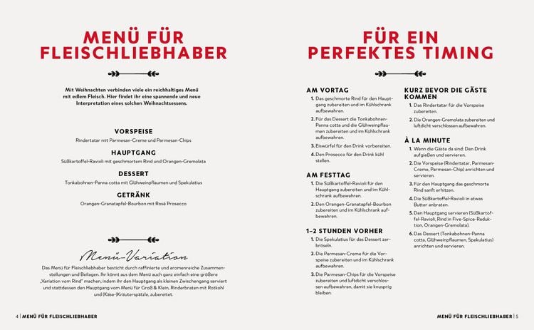 Produktbild: Genussmomente: Weihnachtsmenüs