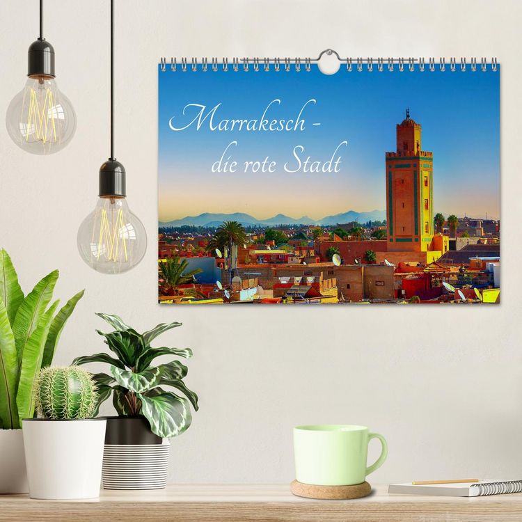 Produktbild: Marrakesch die rote Stadt (Wandkalender 2026 DIN A4 quer), CALVENDO Monatskalender