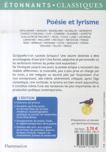 Produktbild: Po&eacute;sie et lyrisme