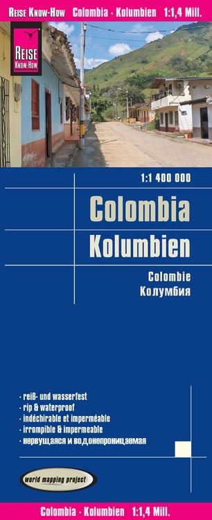 Produktbild: Reise Know-How Landkarte Kolumbien / Colombia (1:1.400.000)