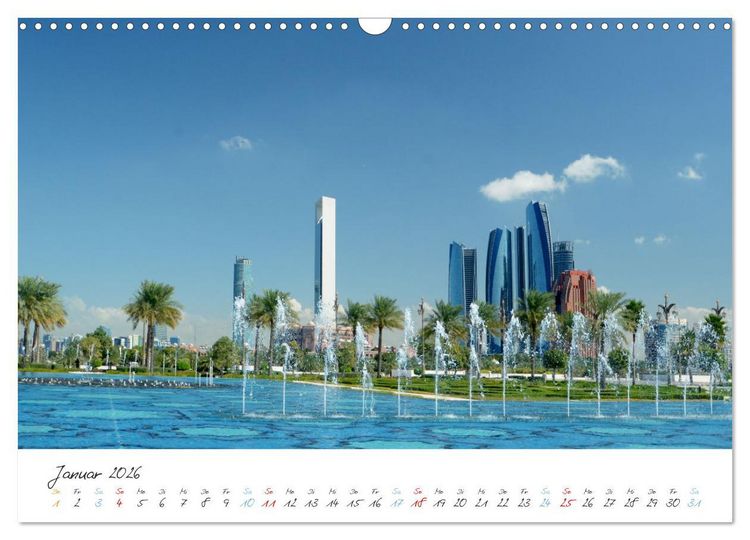 Produktbild: Abu Dhabi, eine Stadt der Zukunft. (Wandkalender 2026 DIN A3 quer), CALVENDO Monatskalender