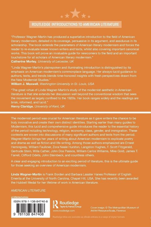 Produktbild: The Routledge Introduction to American Modernism