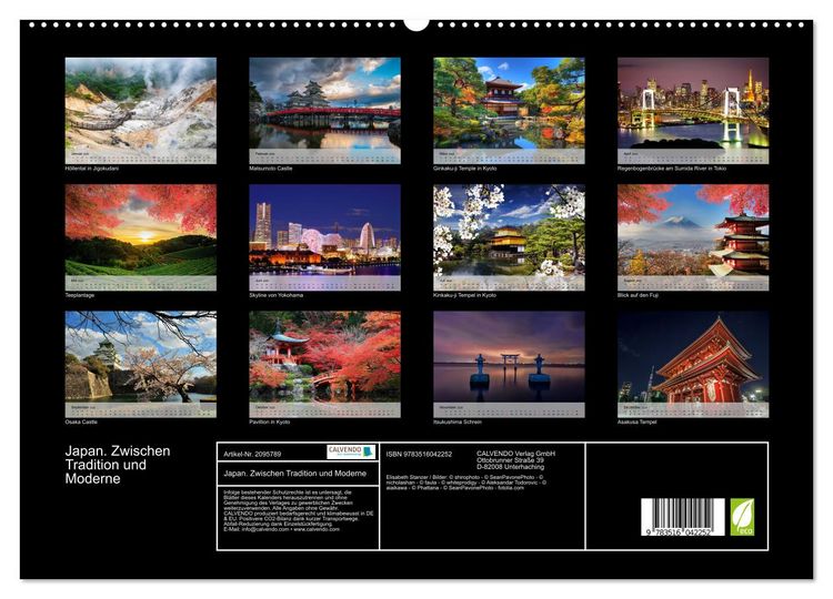 Produktbild: Japan. Zwischen Tradition und Moderne (hochwertiger Premium Wandkalender 2026 DIN A2 quer), Kunstdruck in Hochglanz