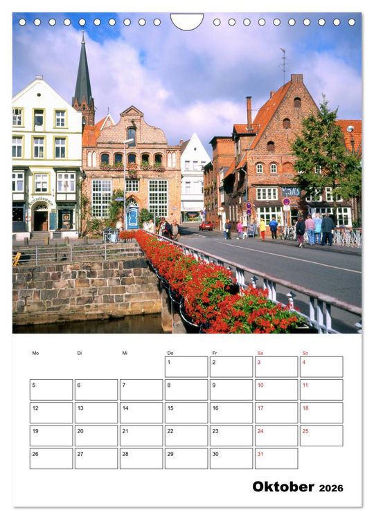 Produktbild: L&uuml;neburg, von der sch&ouml;nsten Seite (Wandkalender 2026 DIN A4 hoch), CALVENDO Monatskalender