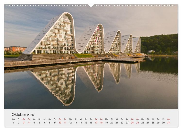 Produktbild: D&auml;nemark - Land, K&uuml;sten, St&auml;dte (hochwertiger Premium Wandkalender 2026 DIN A2 quer), Kunstdruck in Hochglanz