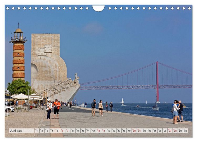 Produktbild: Portugal - Porto, Coimbra, Lissabon (Wandkalender 2026 DIN A4 quer), CALVENDO Monatskalender
