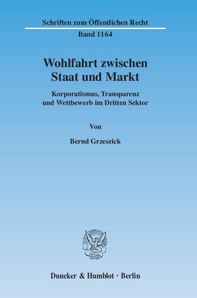 Produktbild: Wohlfahrt zwischen Staat und Markt.