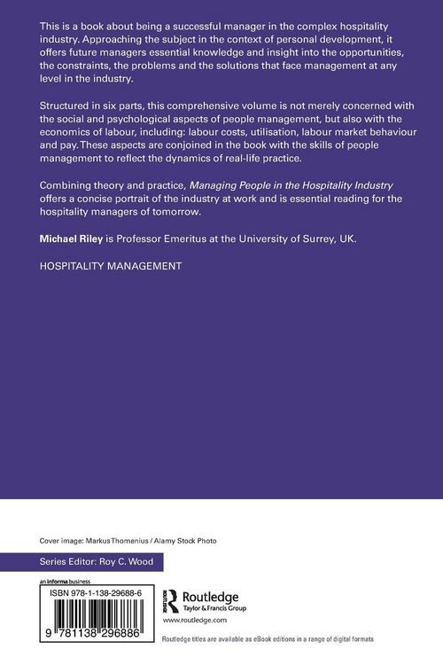 Produktbild: Managing People in the Hospitality Industry