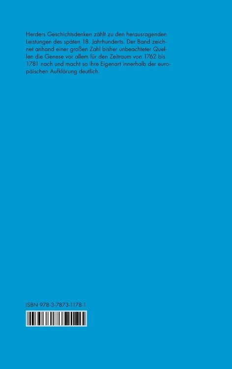 Produktbild: Johann Gottfried Herders Kulturentstehungslehre