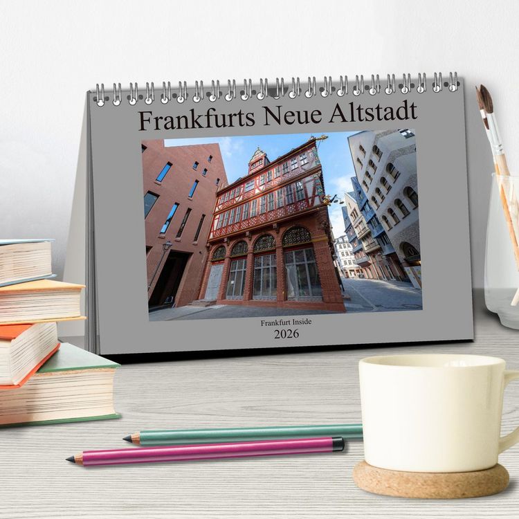 Produktbild: Frankfurts Neue Altstadt (Tischkalender 2026 DIN A5 quer), CALVENDO Monatskalender