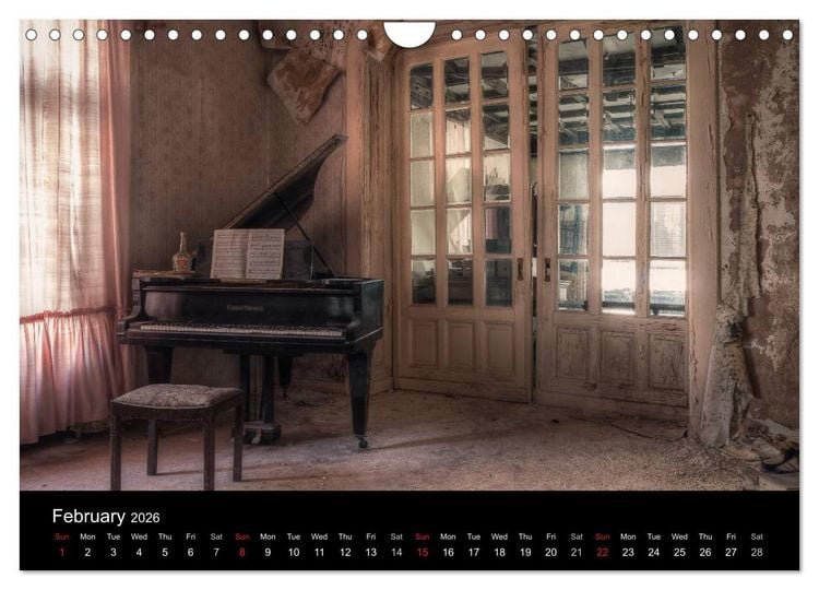 Produktbild: Lost Places - Beauty of decay (Wall Calendar 2026 DIN A4 landscape), CALVENDO 12 Month Wall Calendar