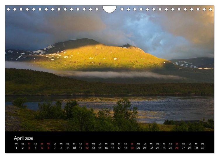Produktbild: Lichter des Nordens (Wandkalender 2026 DIN A4 quer), CALVENDO Monatskalender