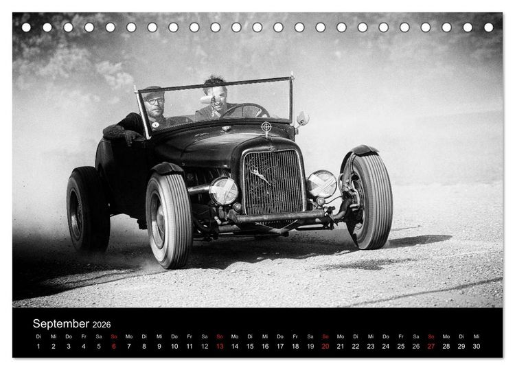 Produktbild: Hot Rods (Tischkalender 2026 DIN A5 quer), CALVENDO Monatskalender