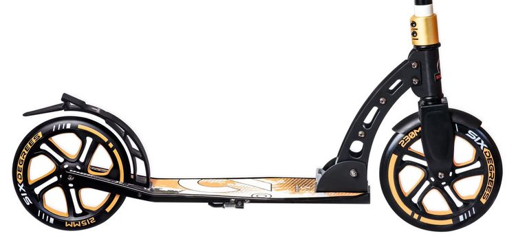 Produktbild: SIX DEGREES Alu Scooter 230/215 mm gold