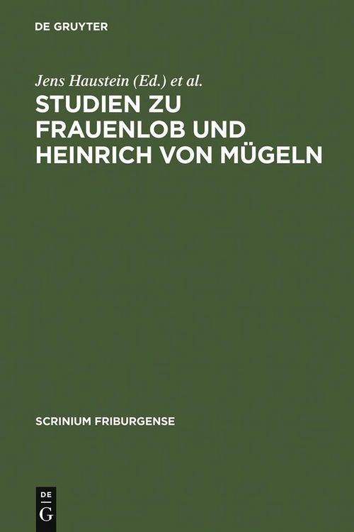 Produktbild: Studien zu Frauenlob und Heinrich von M&uuml;geln