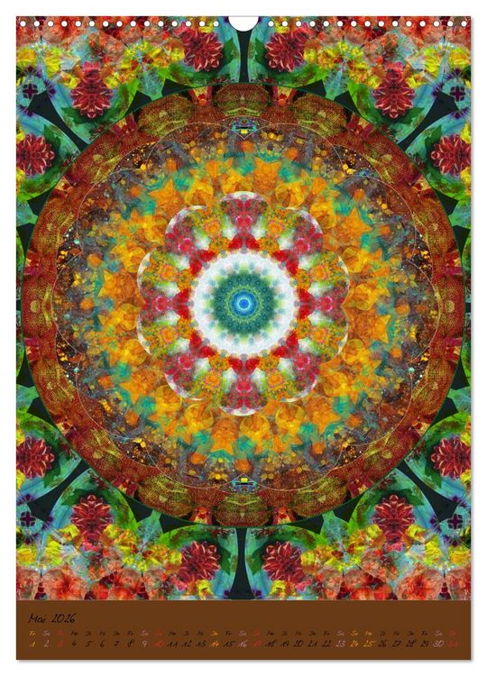 Produktbild: FLORALE MANDALAS (Wandkalender 2026 DIN A3 hoch), CALVENDO Monatskalender