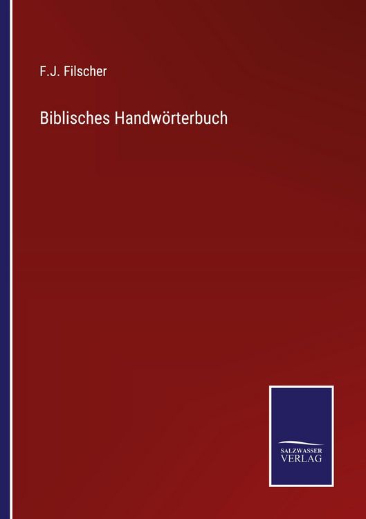 Produktbild: Biblisches Handw&ouml;rterbuch
