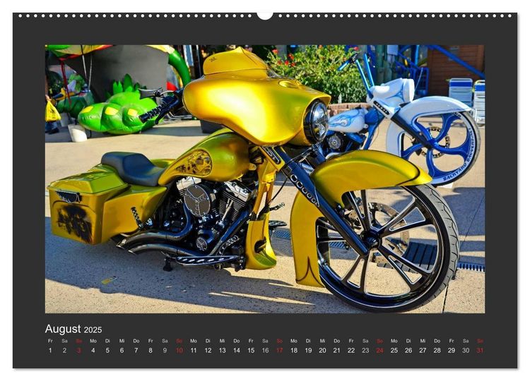 Produktbild: BEST OF HARLEY-DAVIDSON BAGGER-STYLE (Wandkalender 2025 DIN A2 quer), CALVENDO Monatskalender